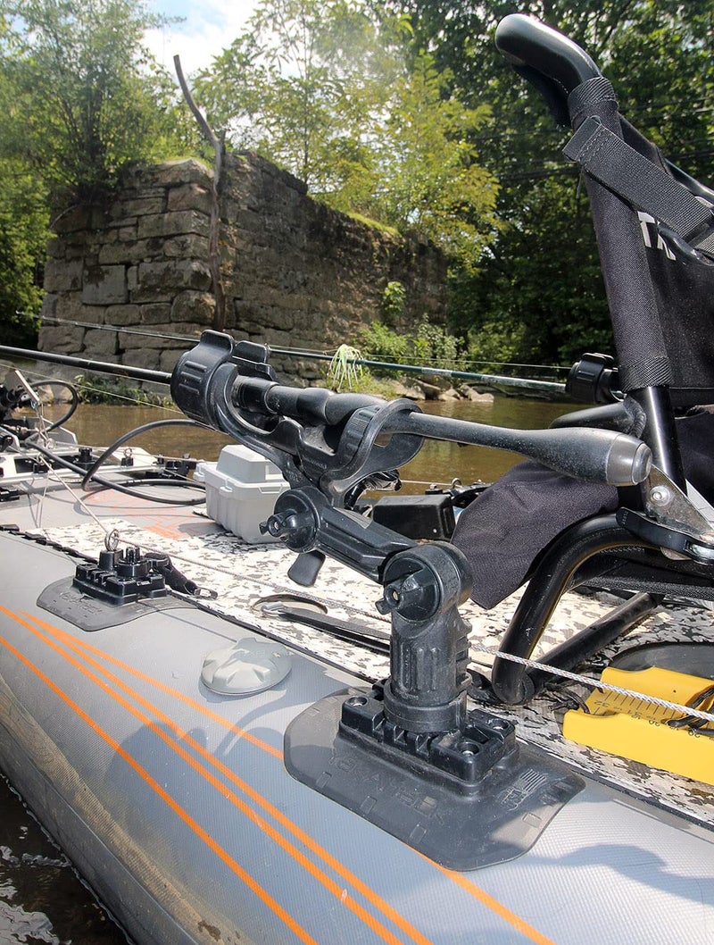 YakAttack SwitchPad Flexible Surface Mount with MightyMount Switch | No-Drill Track Mount for Inflatable Kayaks, Rafts & Boats | Compatible with LockNLoad & MightyBolt Accessories | Made in USA - Image 3